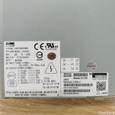 Fonte de alimentação Wincor 1750194023 CMD II 161w C4060 Peças de reposição para ATM