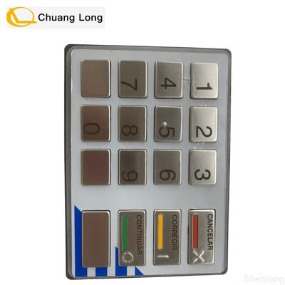 49216680764E Diebold ATM Diebold Opteva EPP5 BSC LGE ST STL Versão espanhola teclado Diebold EPP 5 teclado 49-216680-764E