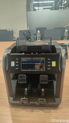 Máquina de Classificação de Notas Recarregável com Peças de Reposição Grátis Smart 2CIS Handle SJ-668L de Bolso Duplo Com Número de Série