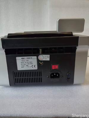 JUNUO C05 Máquina de Contagem de Dinheiro Detector Bancário Preto com Visor LED