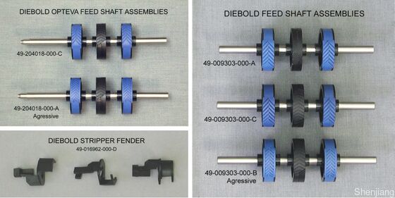 Peças Novas e Originais para Caixas Eletrônicos Diebold Diebold Opteva 2.0 Eixo de Alimentação 49204018000d 49-204018-000d Borracha