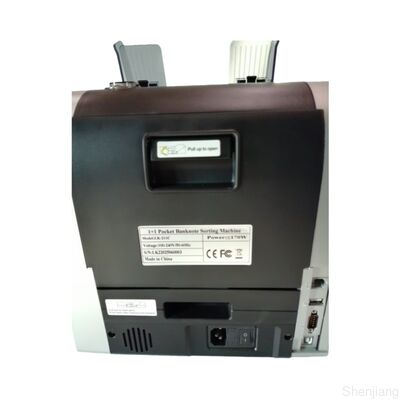 Máquina de classificação de notas de banco de bolso 1+1 Contador de dinheiro Detector Preto com Display LED LK22025060003
