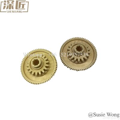 Novo original atm gear 1750002266 engrenagem 18t/65t bandeja de entrada de engrenagem 1750291697 kit de engrenagem diebold nixdorf dn 400 450